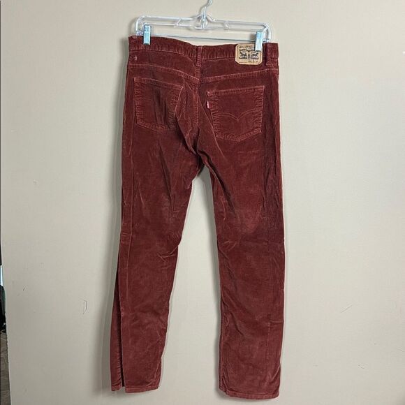 Levi’s Men’s Size 30X30 Slim 511 Rust Orange Corduroy Jeans - Picture 4 of 6